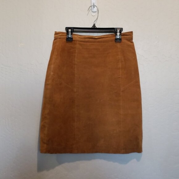 Vintage Dresses & Skirts - P.B. Martin Suede Pencil Skirt